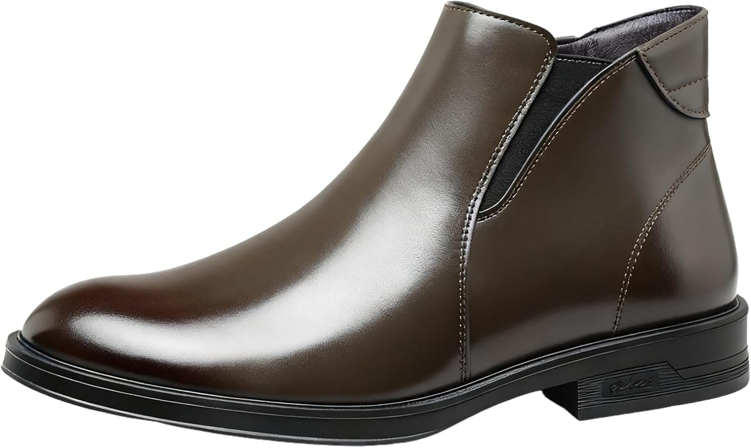 

Мужские кожаные ретро-ботинки Челси с заостренным носком, модные, с эластичной вставкой и боковой молнией, массивный каблук, нескользящая подошва, для офиса, работы, свадеб и официальных мероприятий Nxnbhsl, серый