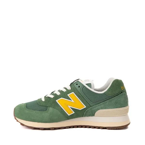 Кроссовки Womens New Balance 574 Athletic Shoe, цвет Mallard Green/Ginger Lemon/Sea Salt