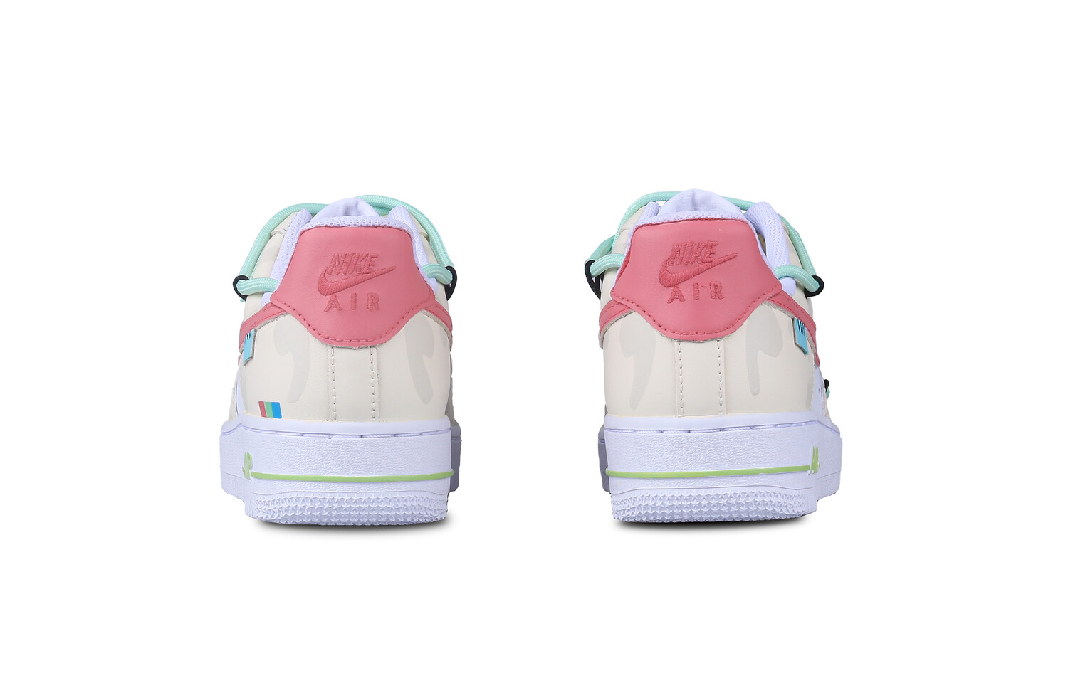 

Кроссовки Nike Air Force 1 Skateboarding Shoes Men Low-top Luminous Green/Crimson Tint/Volt/Black, зеленый
