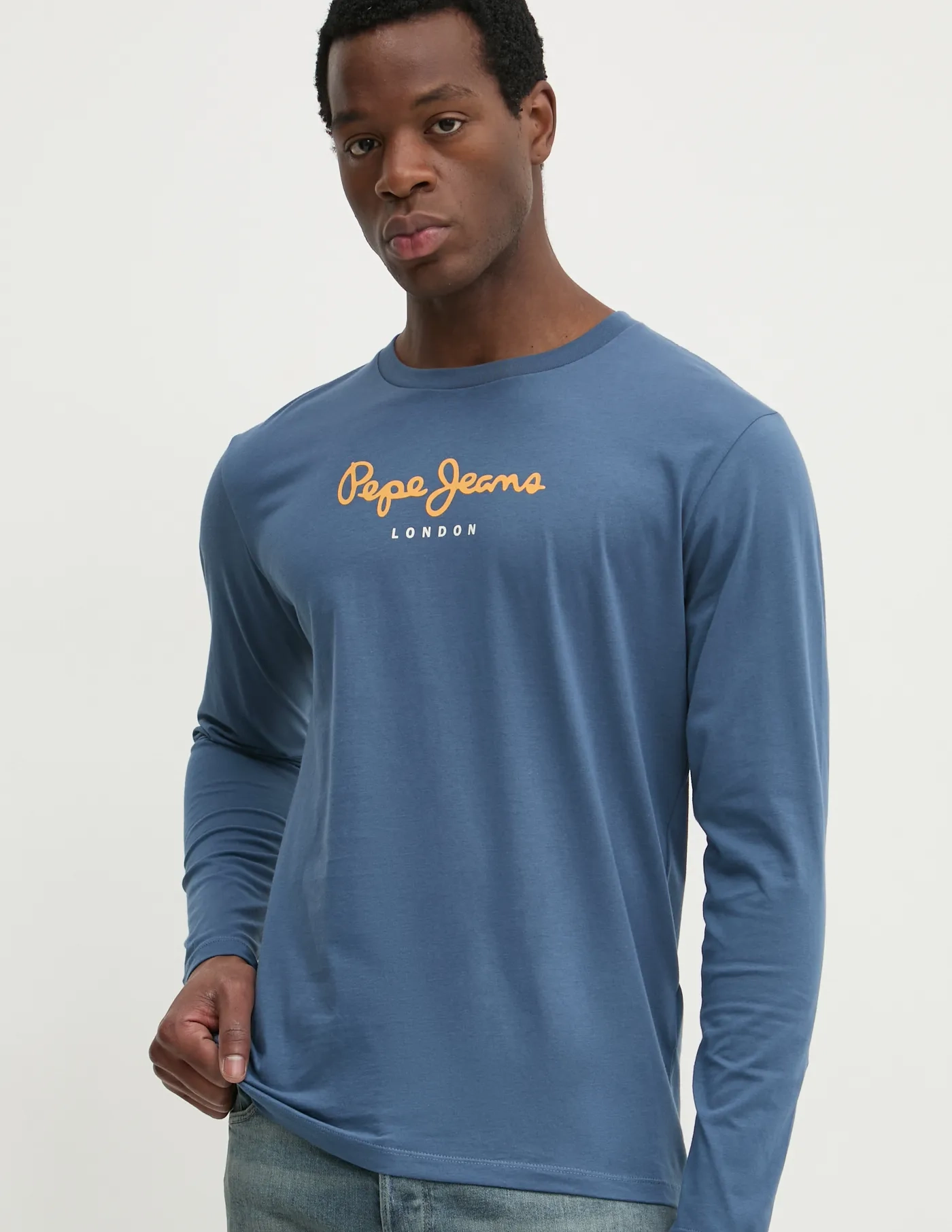 

Футболка Eggo из хлопка Pepe Jeans, синий