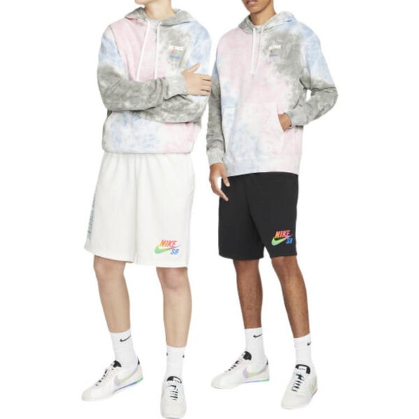 Толстовка Men's Nike Pocket Tie Dye Alphabet Printing Pink Blue, мультиколор — фото 2