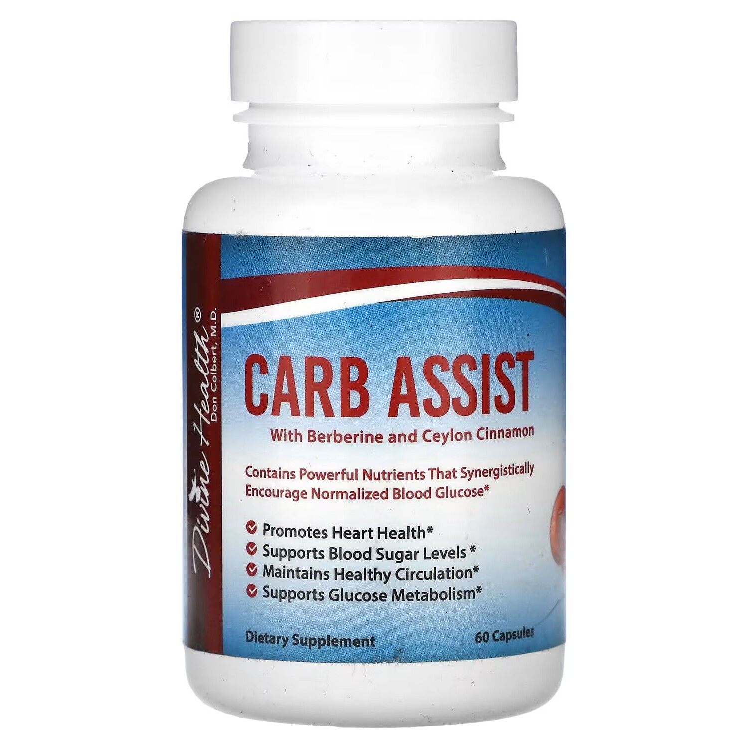 

Don Colbert, MD Carb Assist, 60 капсул Divine Health