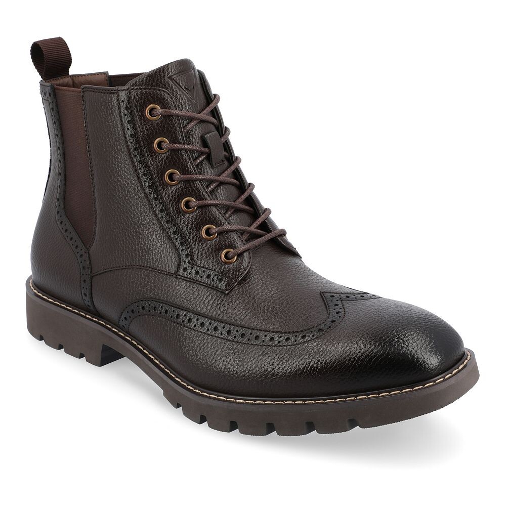 

Мужские ботильоны из пеноматериала Vance Co. Bowman Tru Comfort с крылышками, коричневый