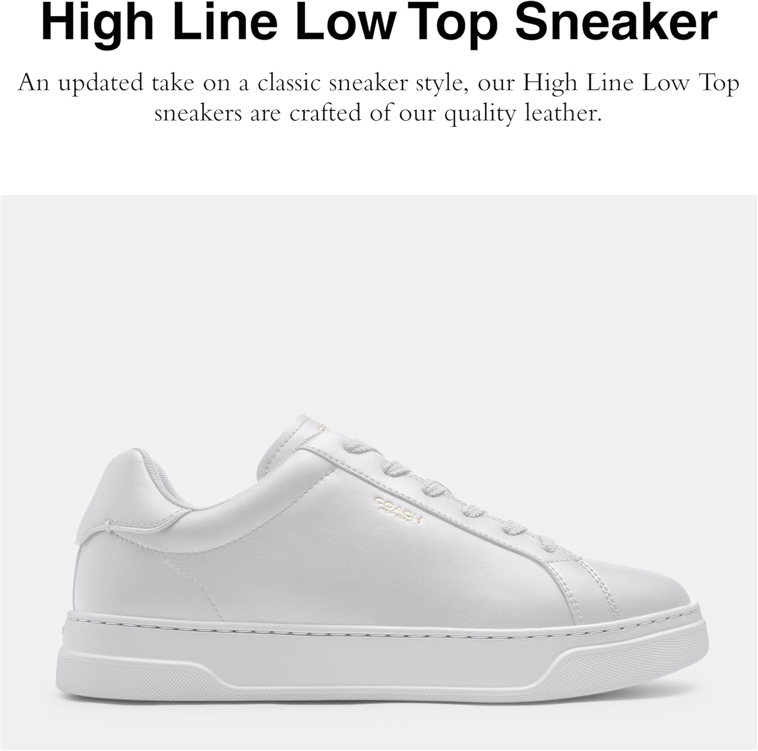Мужские кроссовки Coach High Line High Top из фирменного канваса, белый — фото 2