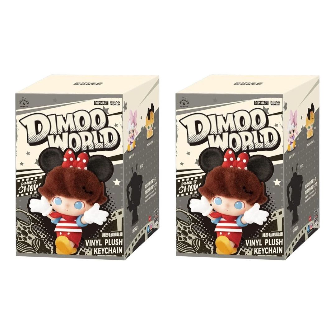 

Мягкая виниловая подвеска Pop Mart Disney Dimoo World, запечатанная упаковка (2 коробки-сюрприза)