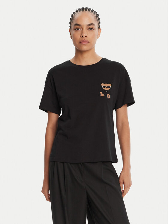 

Футболка regular fit MF5416 JS923 Liu Jo, чёрный