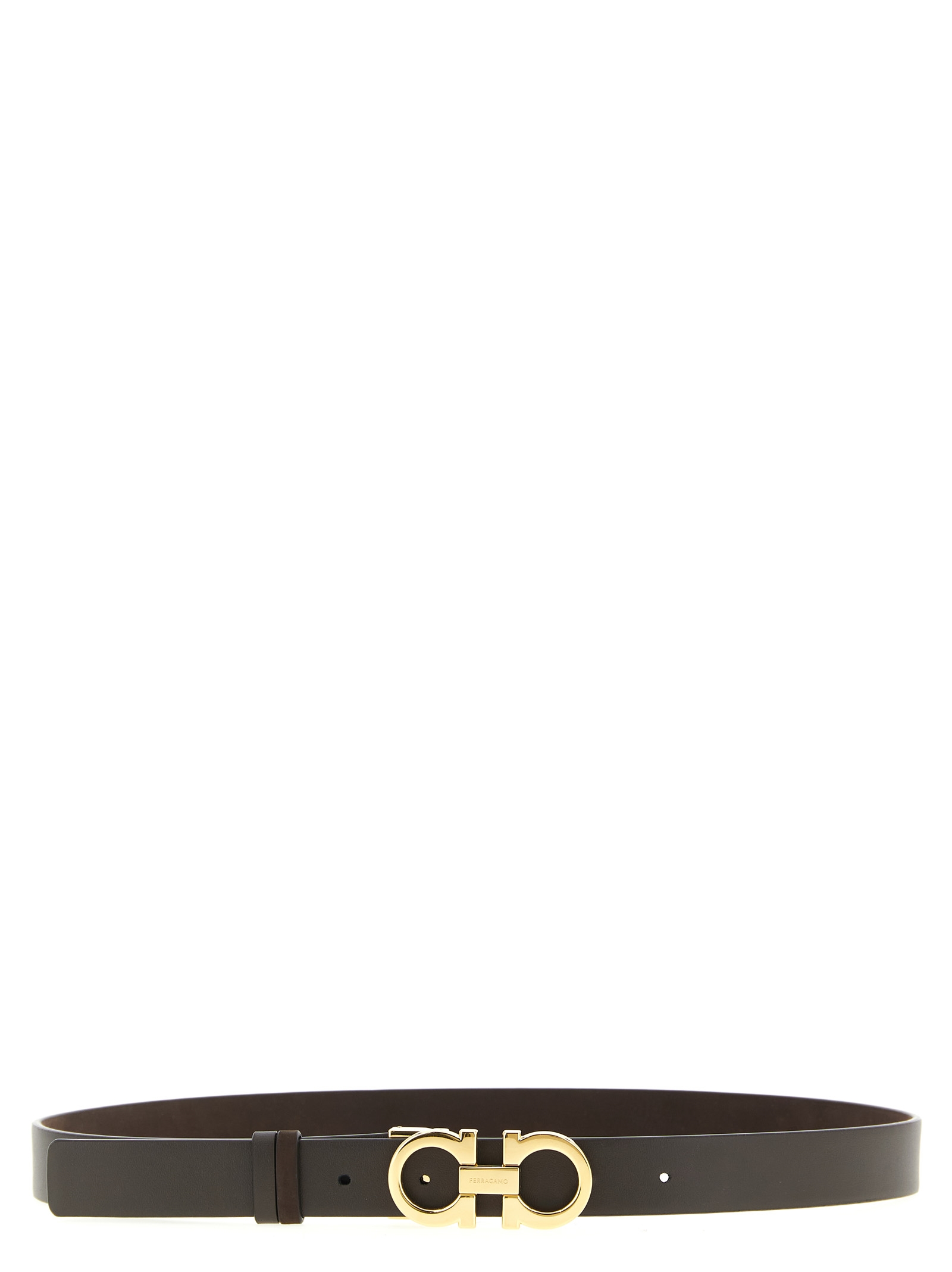 

Двусторонний ремень «Ганчини» Ferragamo, коричневый