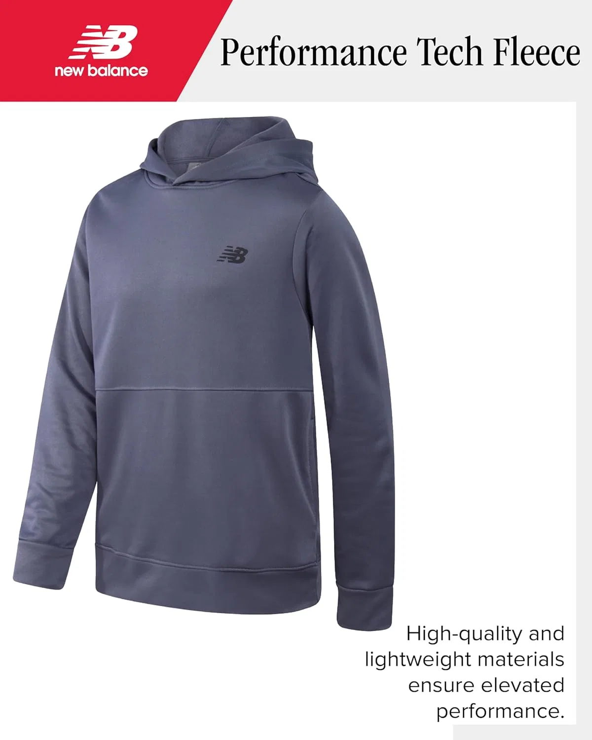 Спортивный костюм для мальчиков New Balance Tech Fleece, цвет Dark Artic Grey — фото 3