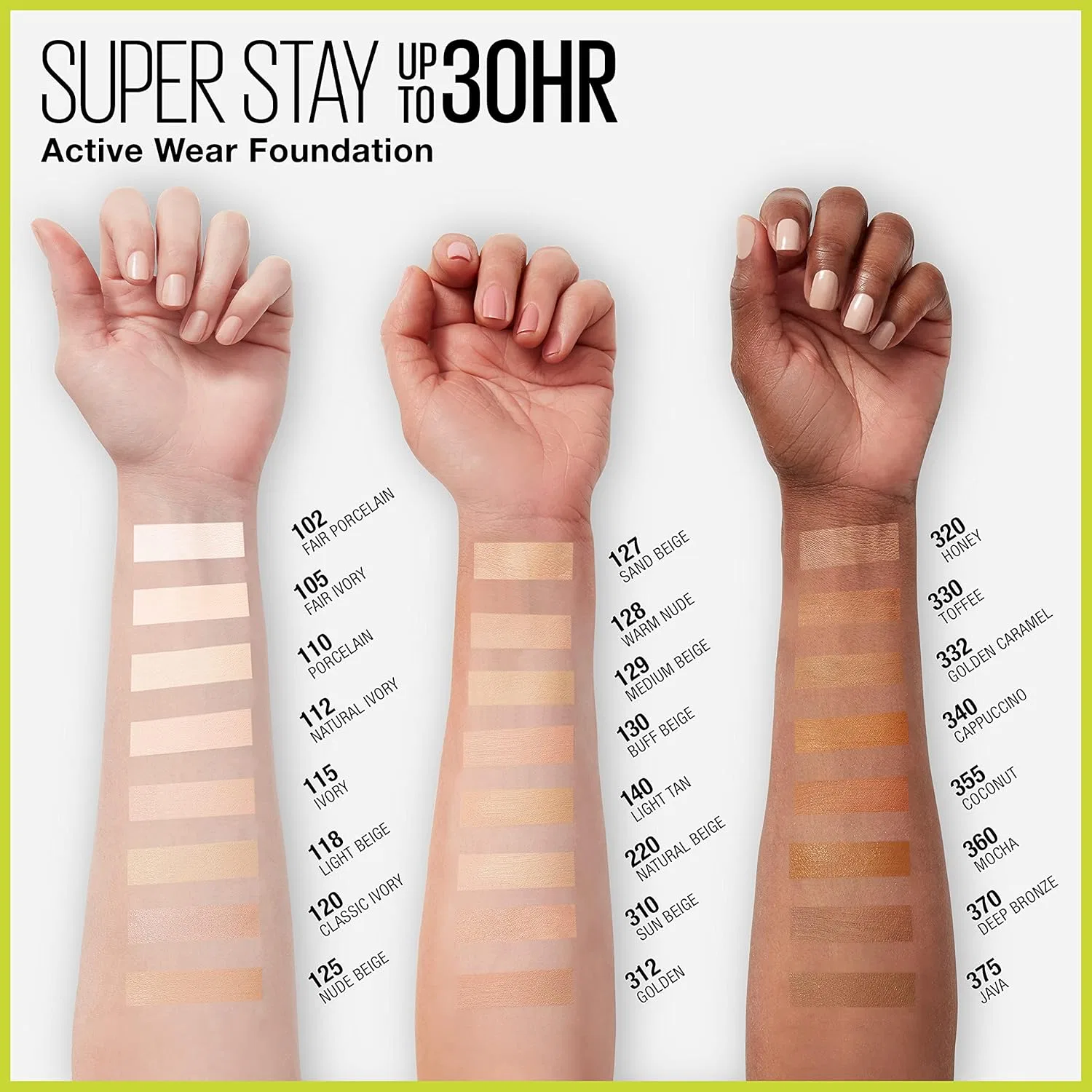 Тональное средство Maybelline Super Stay Full Coverage, Natural Ivory, 29.57 мл — фото 3