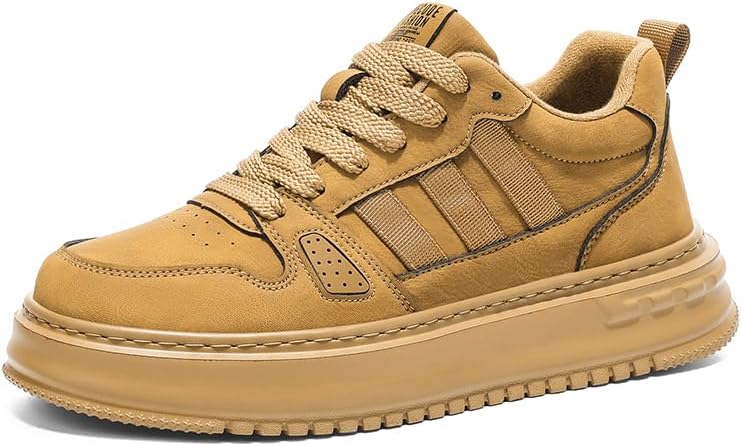 

Мужские ретро-кроссовки с толстой подошвой, стильные, противоскользящие, износостойкие, комфортные и многофункциональные Lhyxu, желтый