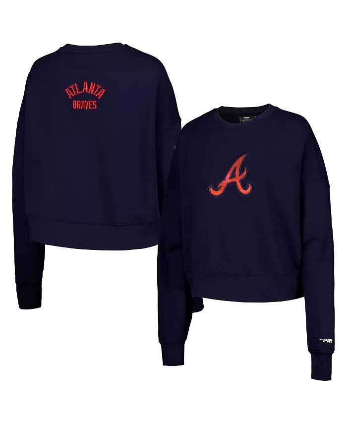 

Женская темно-синяя толстовка-пуловер Atlanta Braves Painted Sky Pro Standard