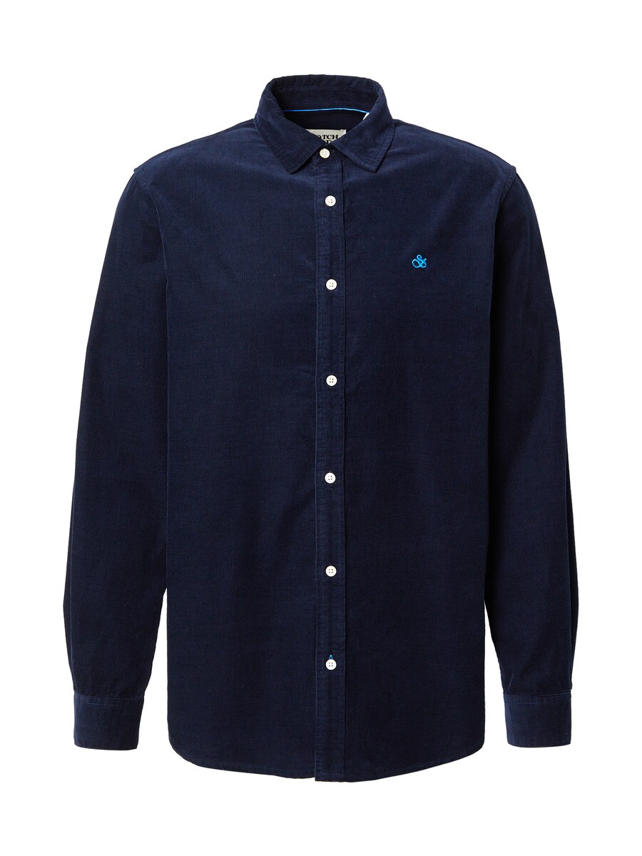 

Рубашка на пуговицах классического кроя SCOTCH & SODA, темно-синий
