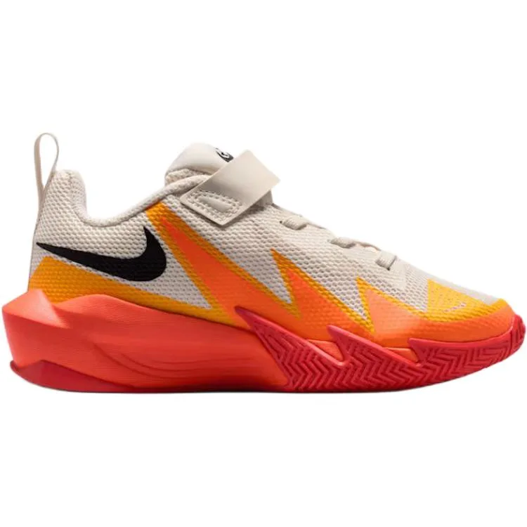 Nike Дышащие низкие баскетбольные кроссовки beige orange kids' — фото 3