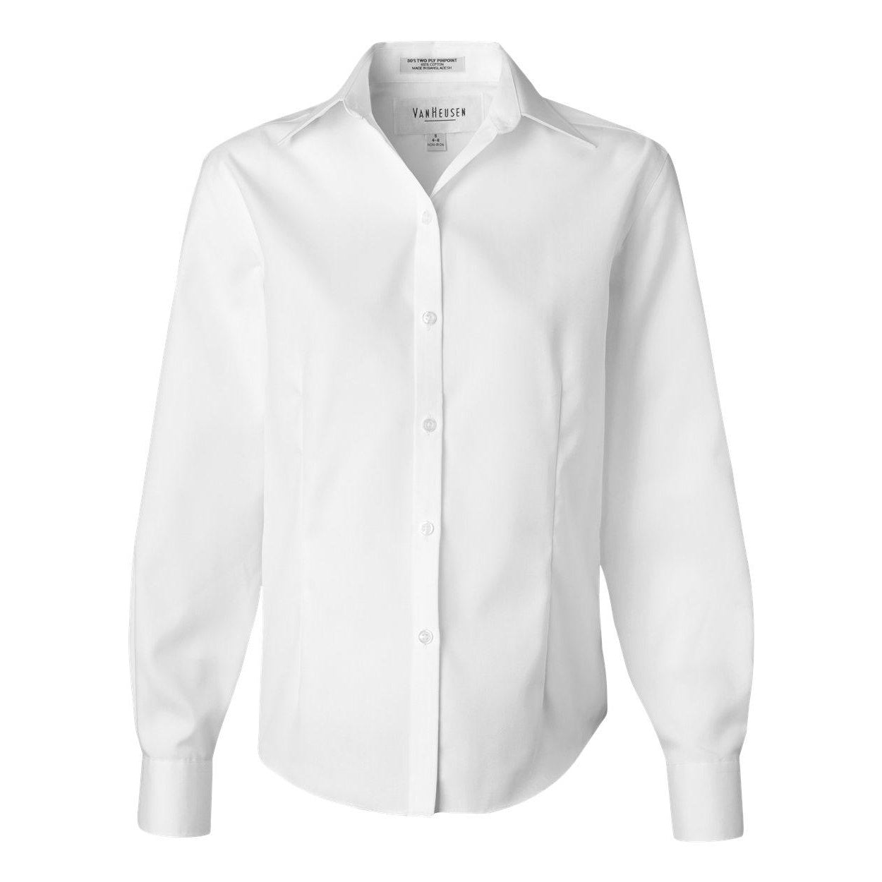

Женская оксфордская рубашка Van Heusen без железной отделки, белый