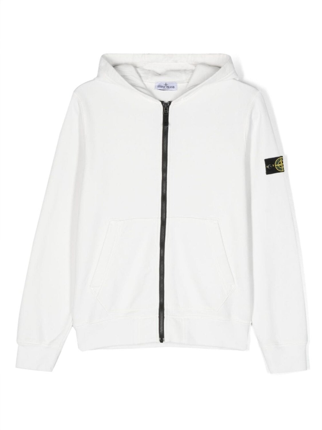 

Stone Island Junior куртка с капюшоном и логотипом Compass, белый