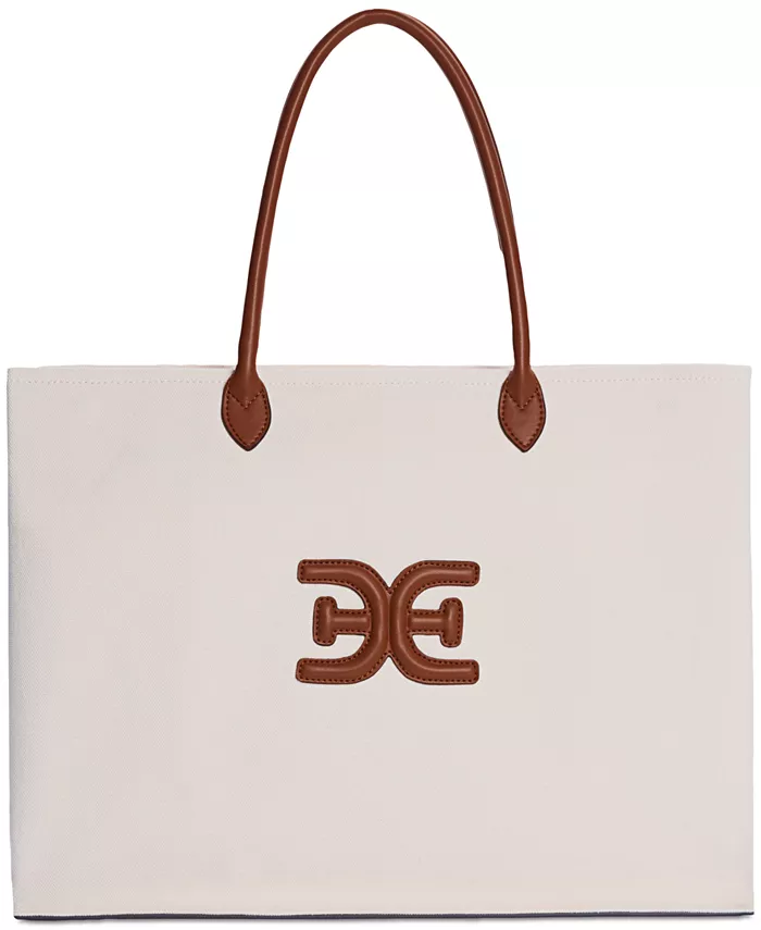 

Сумка-шоппер Cooper Extra Large Logo из ткани Sam Edelman, коричневый