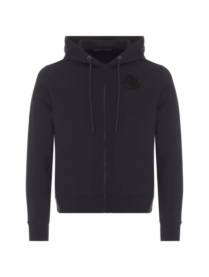 

Спортивная кофта с логотипом Moncler, тёмно-синий