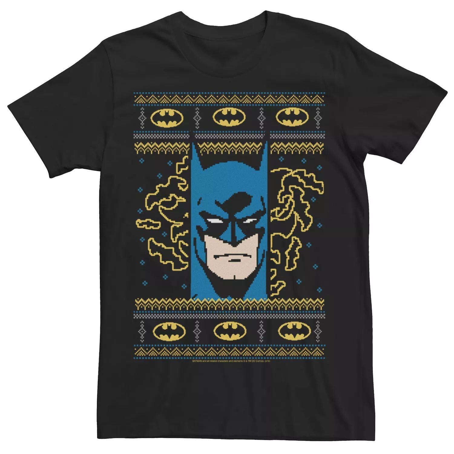 

Мужская трикотажная футболка с портретом Batman Pixel DC Comics