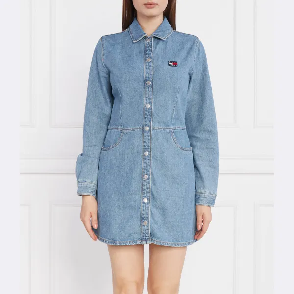 

Джинсовое платье мини Tjw ls с логотипом Tommy Hilfiger, синий