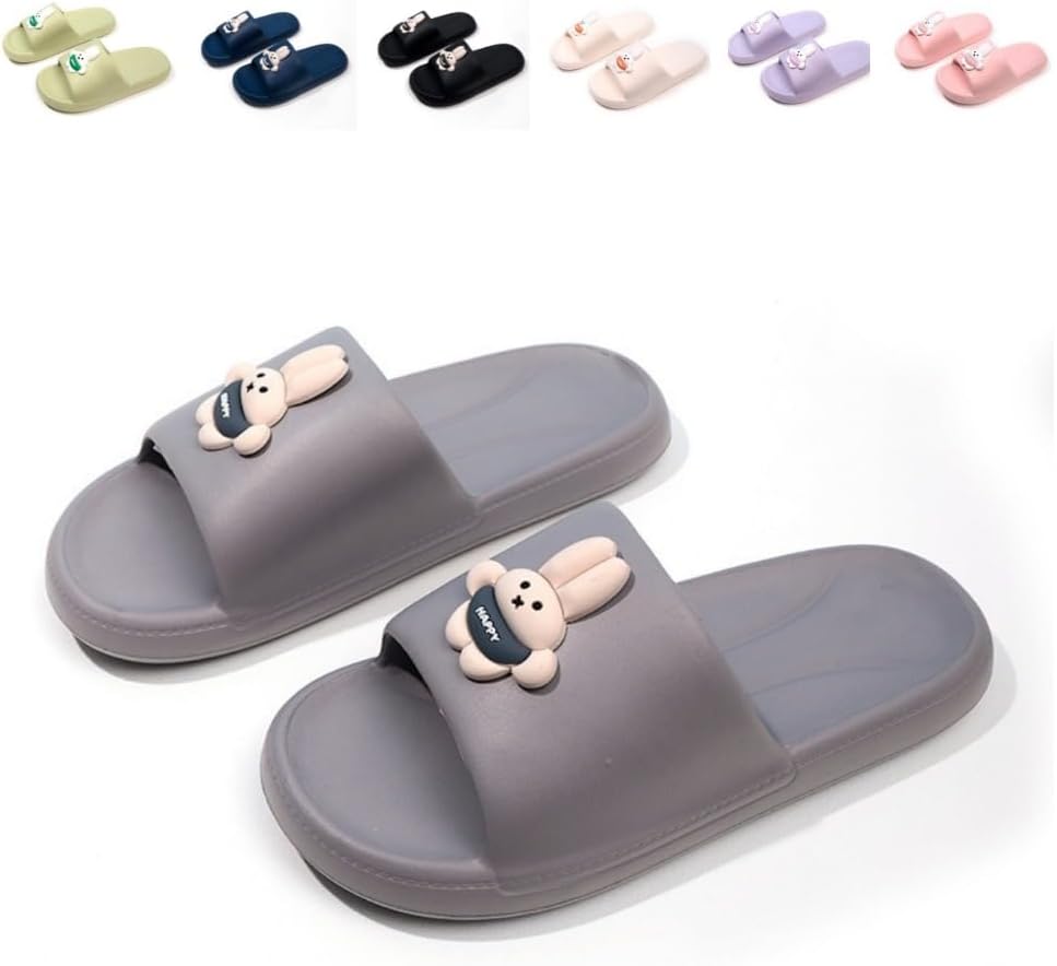 

Милые шлепанцы-зайчики Albiva, серый