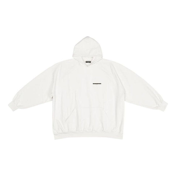 

Толстовка strike 1917 oversized hoodie 'white' Balenciaga, белый