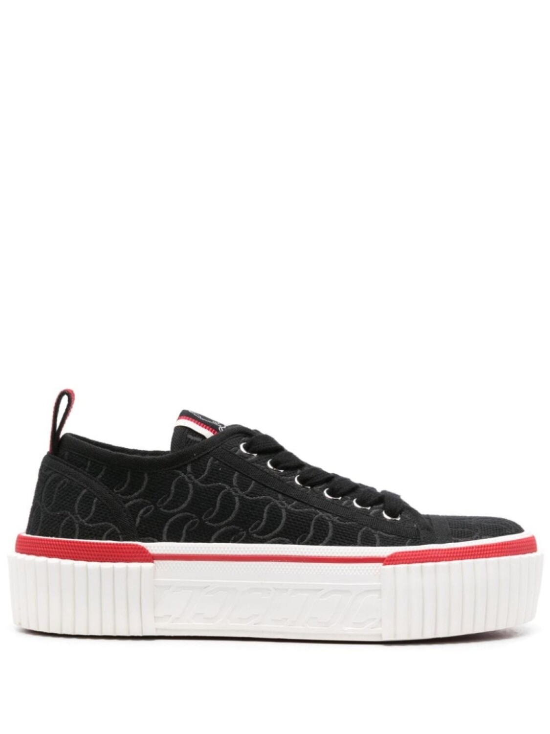 

Christian Louboutin кроссовки Super Pedro на платформе, черный