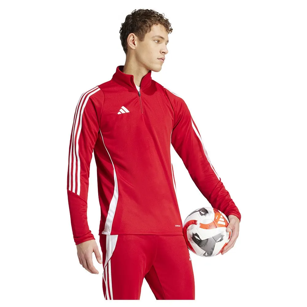 Толстовка adidas Tiro24 half zip, красный — фото 4