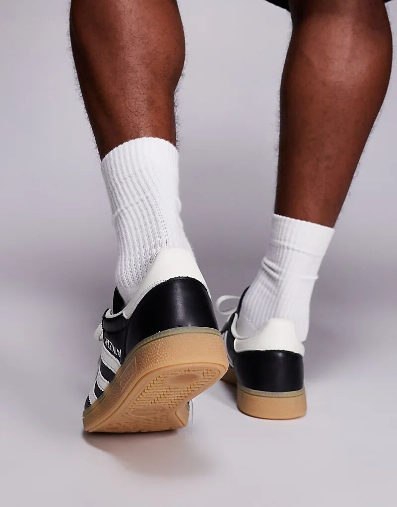 Кроссовки adidas Originals Handball Spezial с черно-белой строчкой и резиновой подошвой — фото 3