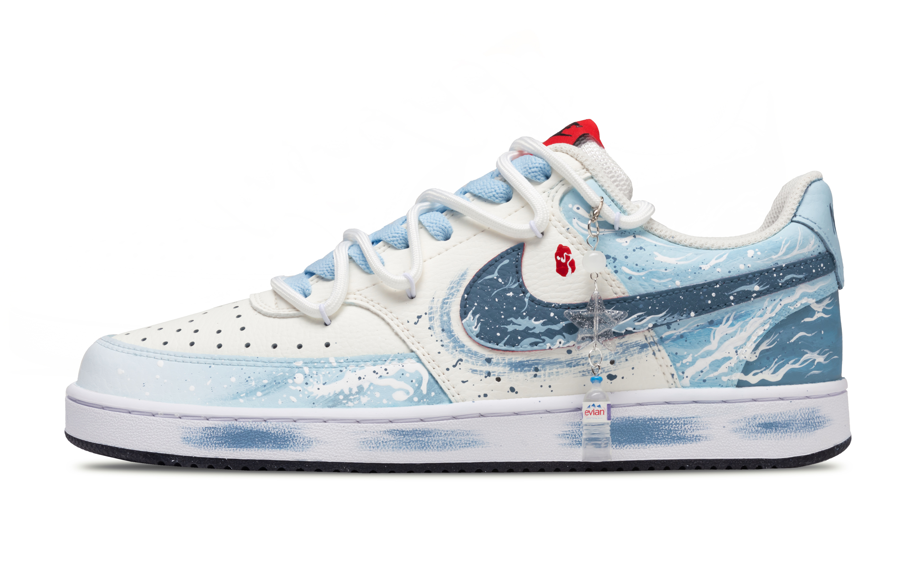 

Nike Кроссовки Court Vision 1 Cloud Top Heavenly Palace Shock Absorbers Low Top для скейтбординга, мужские, небесно-голубые