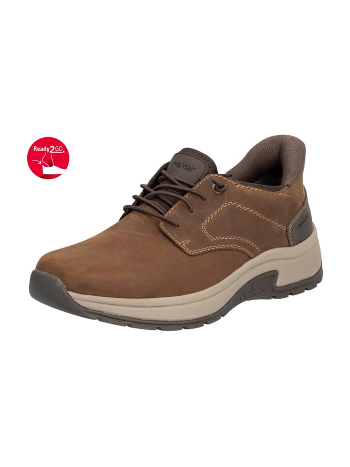 

Rieker Спортивные кроссовки на шнуровке коричневого цвета