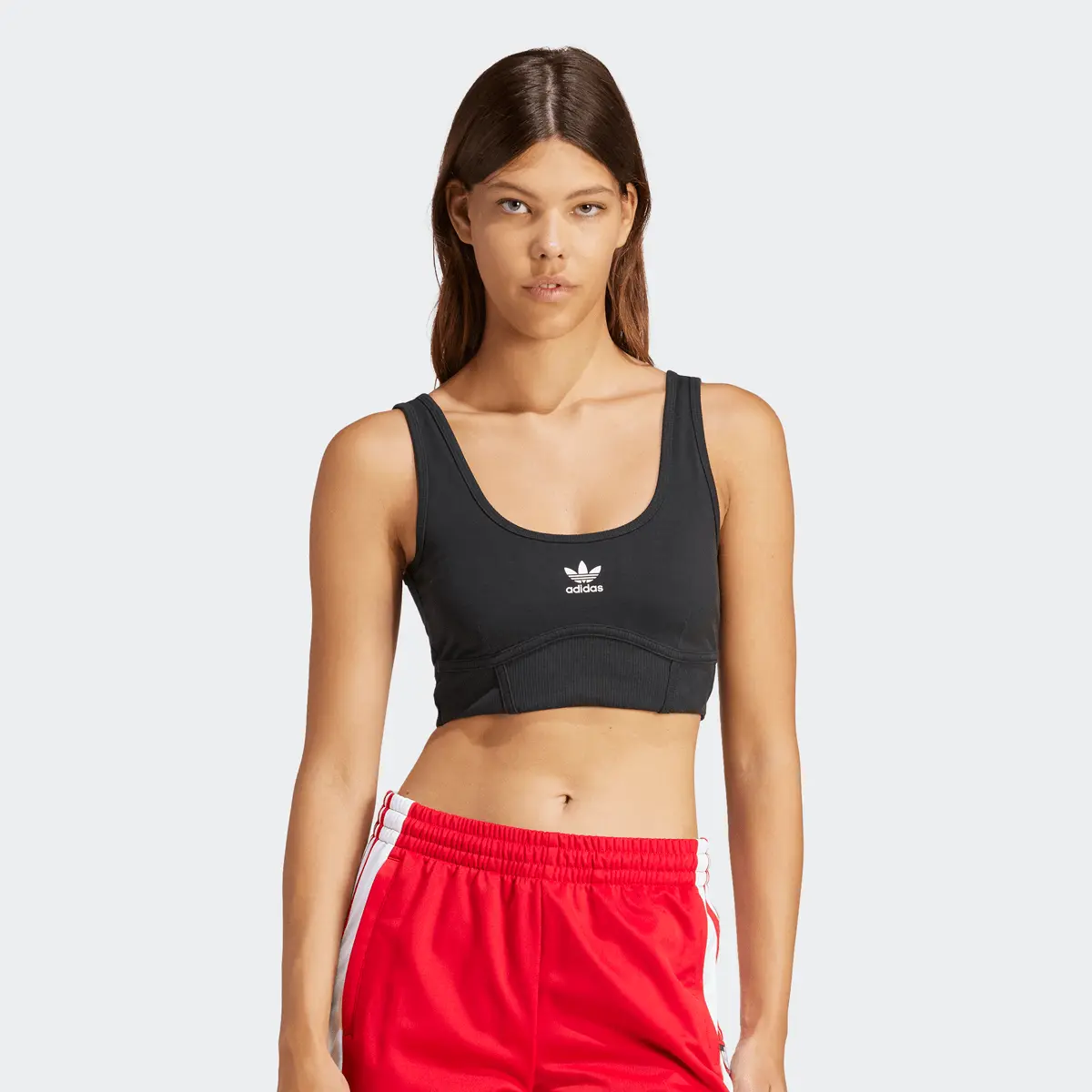 

Футболка adidas Originals Trefoil Bra, черный