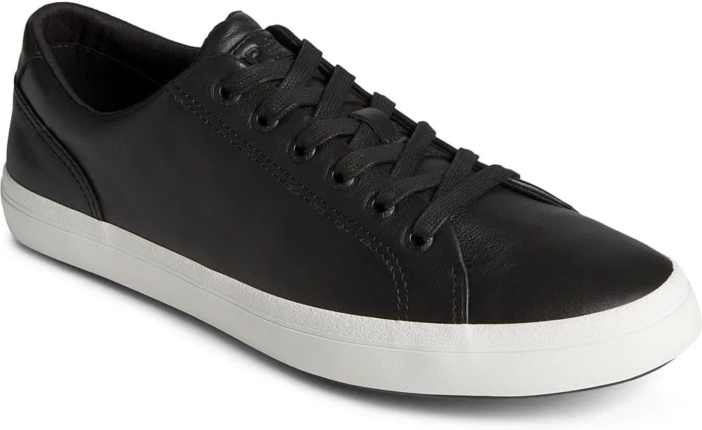 Мужские кожаные кроссовки Sperry Striper II LTT, Grainy Black — фото 2
