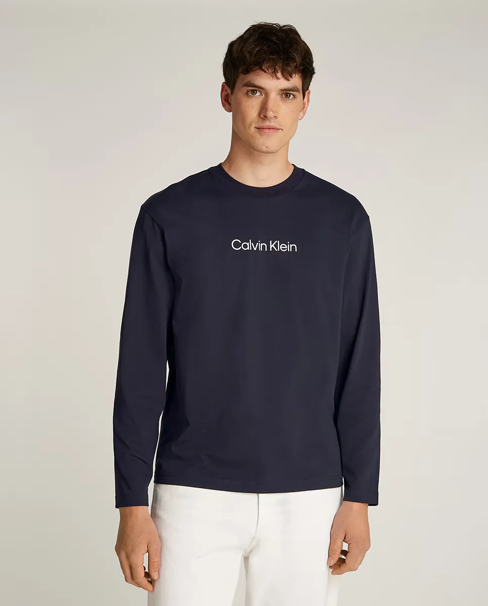 

Мужская футболка с длинным рукавом Calvin Klein, темно-синий