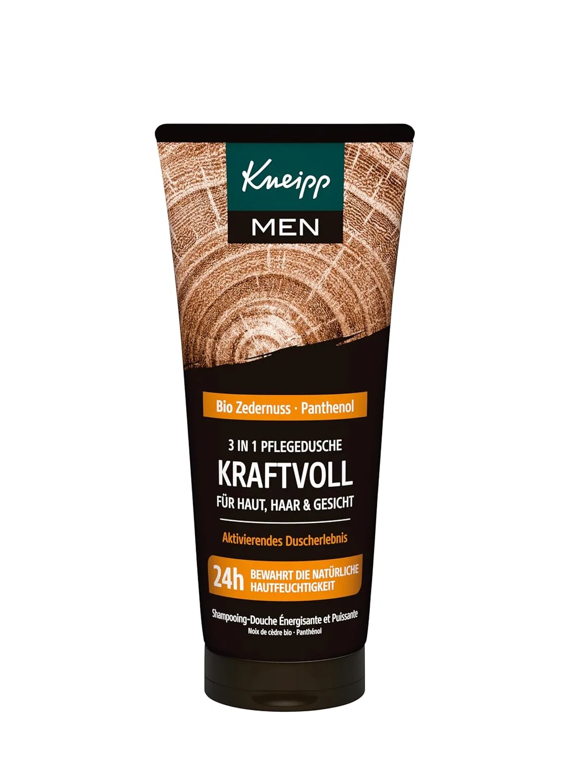 Мужской гель для душа Kneipp MEN 3-в-1 Powerful с органическим кедровым орехом и пантенолом, 6 x 200 мл Kneipp — фото 2