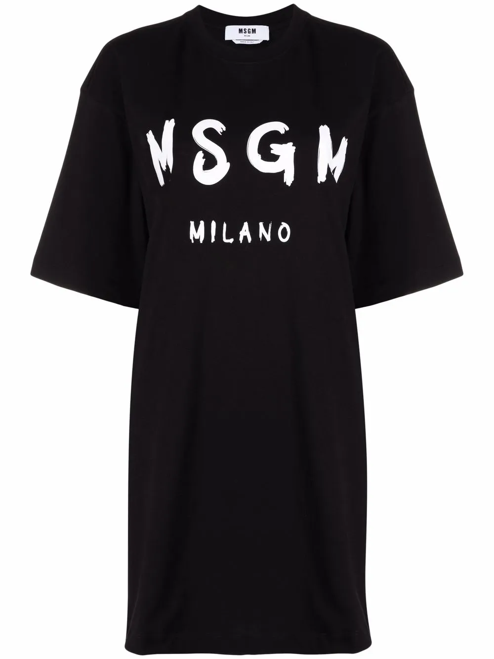 

Платье-футболка с логотипом MSGM, черный