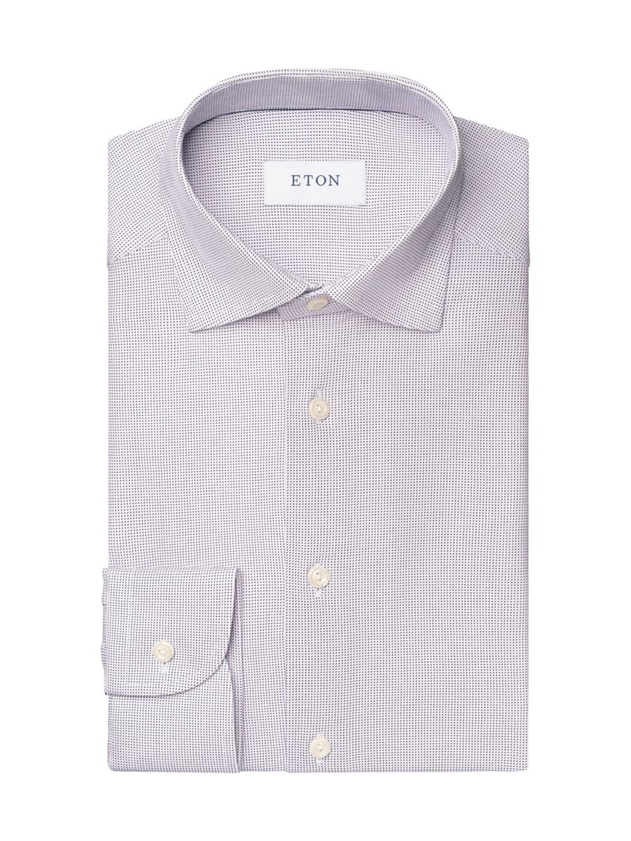 

Рубашка-рубашка Slim Fit с геометрическим принтом 4Flex Stretch Eton, розовый