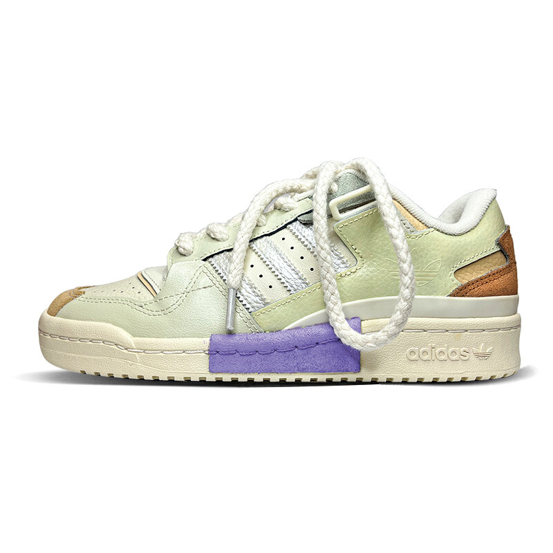 

Кроссовки adidas originals FORUM Skateboarding Shoes Unisex Low-top Beige/yellow/purple, светло-желтый