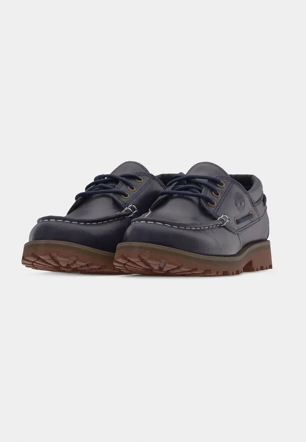 Оригинальные лодочные туфли унисекс Timberland, Navy — фото 3