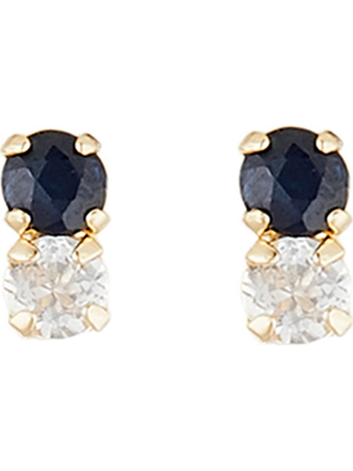 

Золотые серьги-гвоздики "Puces duo précieuses" с драгоценными камнями OR ÉCLAT