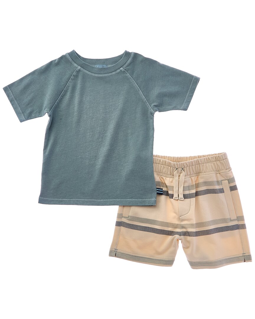 

Великолепный комплект из 2 предметов: футболка и шорты Charlie Stripe Splendid, зеленый