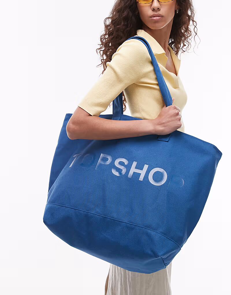 

Сумка-шоппер Topshop в кобальтово-синем цвете