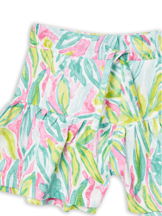 Шорты из ткани relaxed fit 34VAG901X United Colors Of Benetton, мультиколор — фото 3