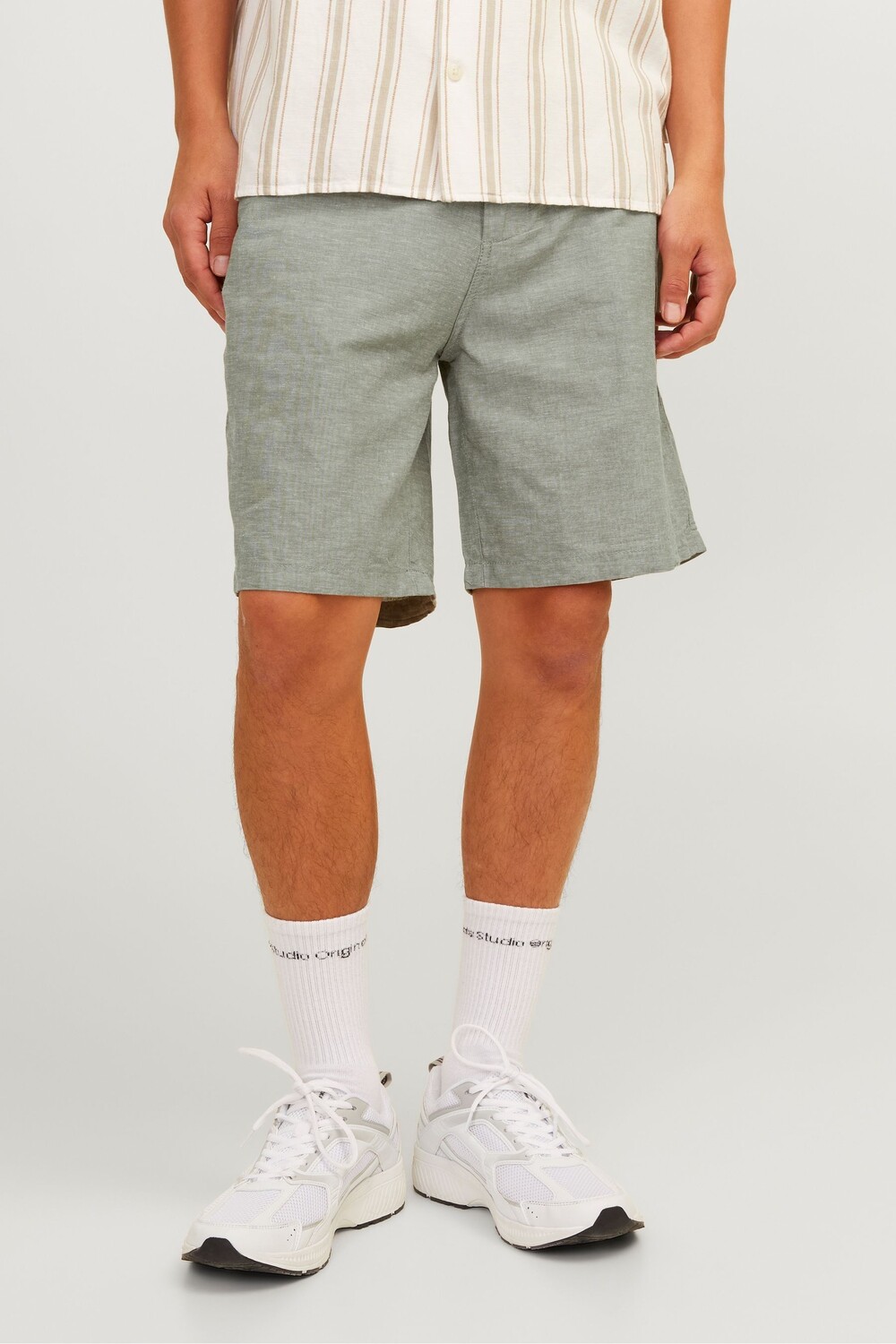 

Шорты из смесового льна Jack & Jones, зеленый