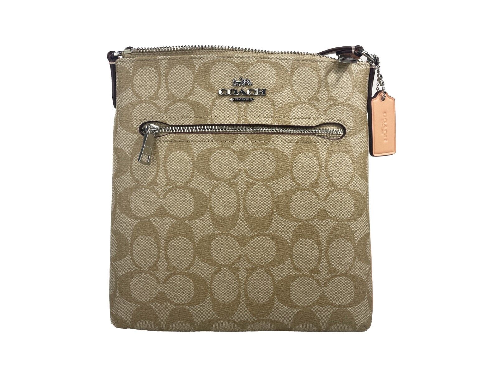 

Сумка-трансформер Rowan Mini из кожи Crossgrain File Crossbody светло-коричневого цвета с эффектом потертости CS182 Coach