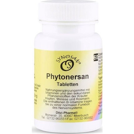 

Synosan Phytonersan Растительный Анксиолитик 60 Таблеток Metapharm