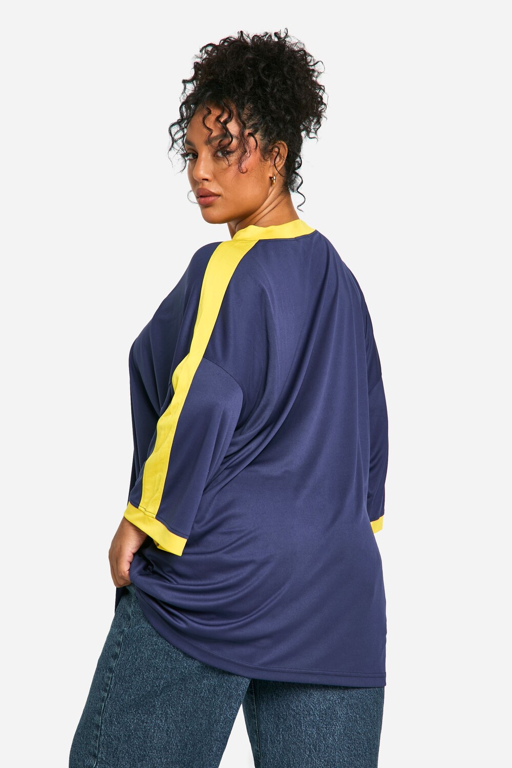 

Футболка футбольная Boohoo Plus 98 Slogan, темно-синий
