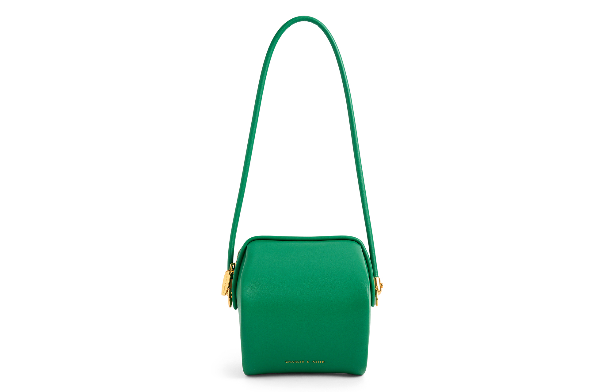 

CHARLES&KEITH Женская маленькая наплечная сумка через плечо PU разноцветная, Green Green