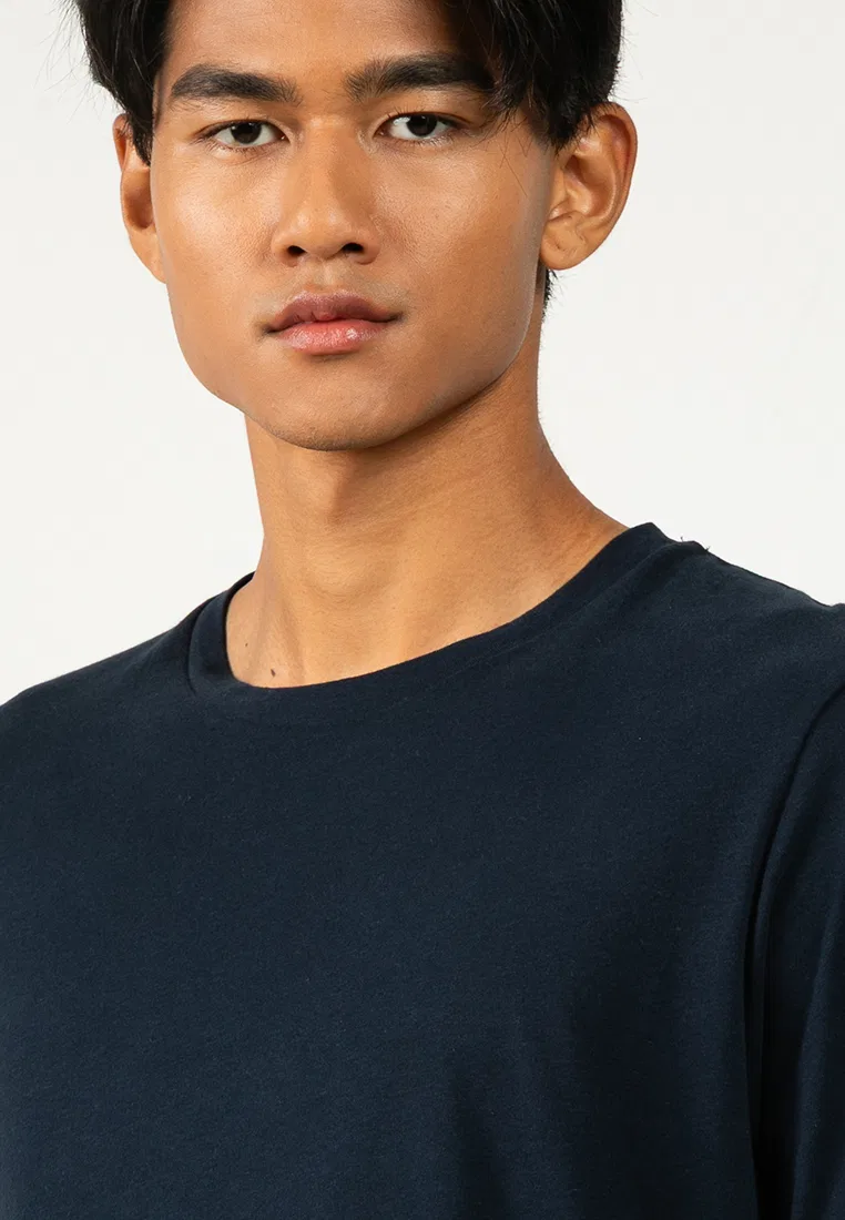 Футболка с длинным рукавом, классическая, Essential Top Superdry, темно-синий — фото 3