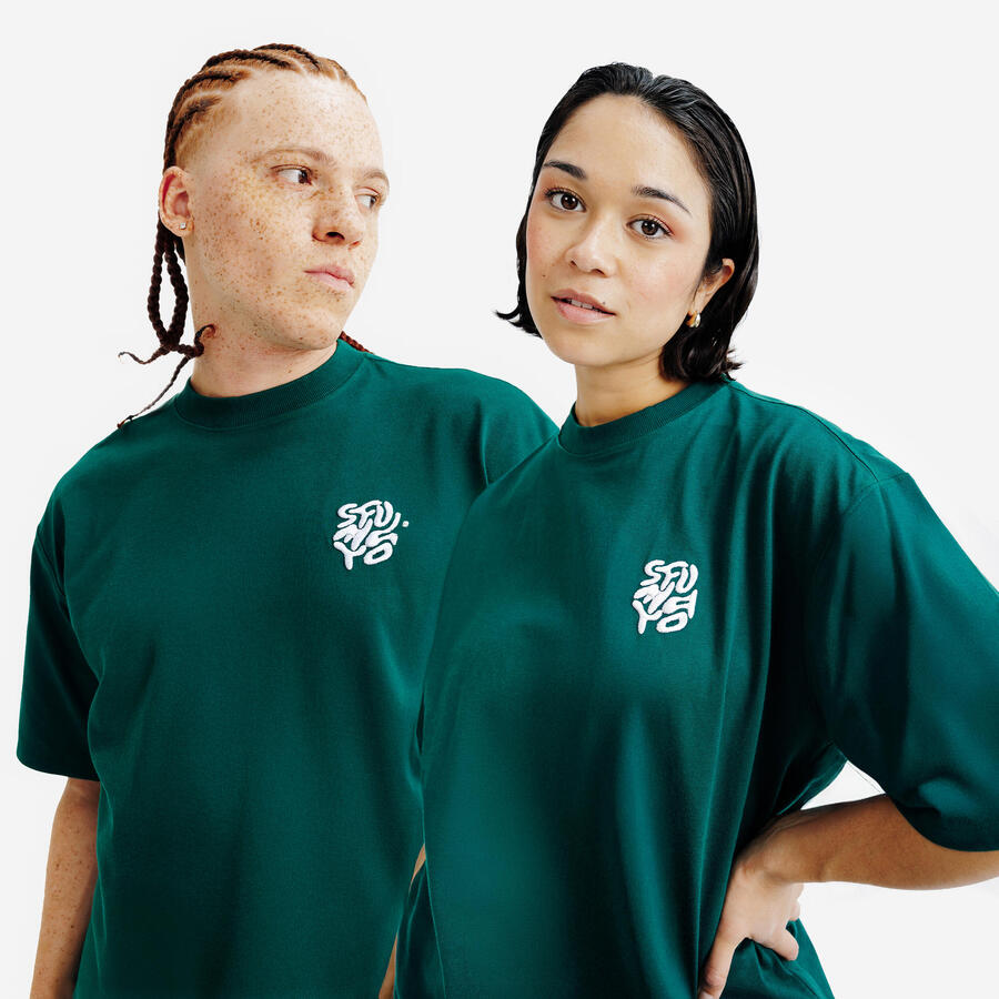 

DECATHLON Футболка с графическим принтом для женщин/мужчин – Elementals Green