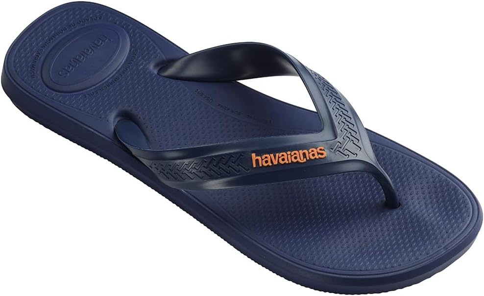 

Havaianas - Top Max Comfort, стильные, удобные и прочные шлепанцы для мужчин, с устойчивым и функциональным дизайном, анатомически правильной формой и нескользящей подошвой, темно-синий